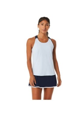 Camiseta Asics WOMEN COURT TANK celeste