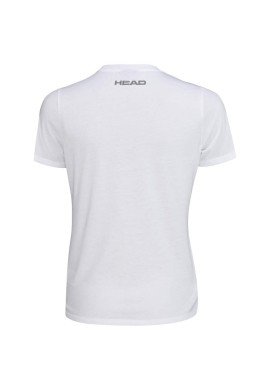 CAMISETA HEAD CLUB BASIC T-SHIRT WOMEN BLANCA