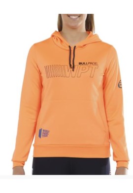 SUDADERA BULLPADEL YOPAL NARANJA FLUOR