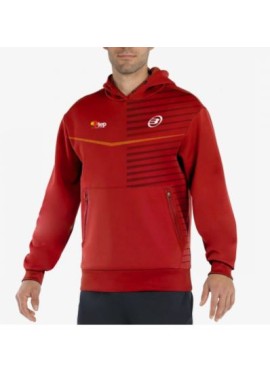 SUDADERA BULLPADEL FIRREL ROJO FEP