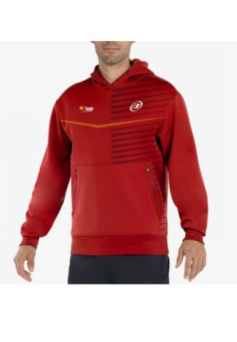 SUDADERA BULLPADEL FIRREL ROJO FEP