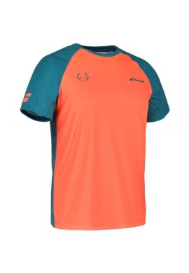 CAMISETA BABOLAT CREW NECK TEE LEBRON NARANJA AZUL