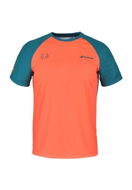 CAMISETA BABOLAT CREW NECK TEE LEBRON NARANJA AZUL