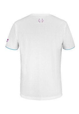Camiseta Babolat Juan Lebron Blanco Rosa