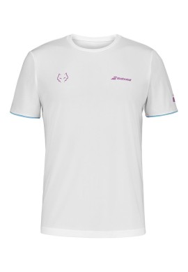 Camiseta Babolat Juan Lebron Blanco Rosa