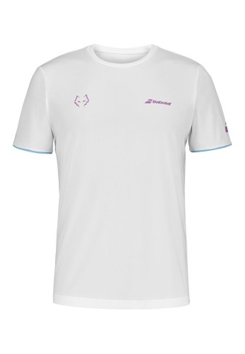 Camiseta Babolat Juan Lebron Blanco Rosa