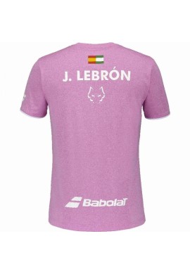 Camiseta Babolat Juan Lebron Rosa