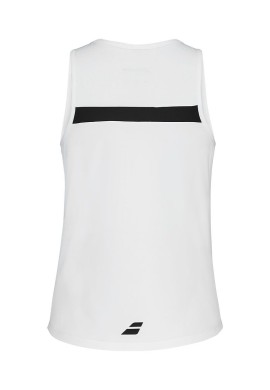 Camiseta sin mangas Babolat Blanco Mujer