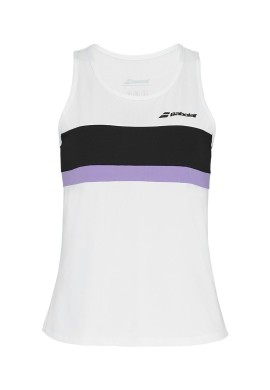 Camiseta sin mangas Babolat Blanco Mujer