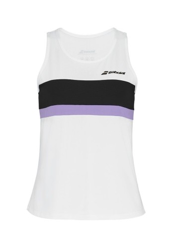 Camiseta sin mangas Babolat Blanco Mujer