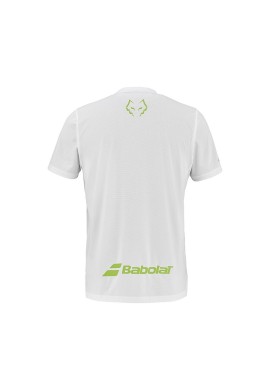 Babolat Camiseta de manga corta Crew neck lebron Blanca