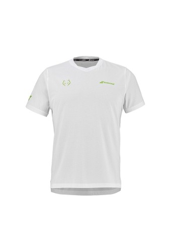 Babolat Camiseta de manga corta Crew neck lebron Blanca