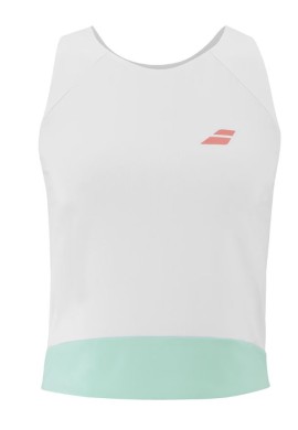 Camiseta Babolat Perf Tank Mujer blanca