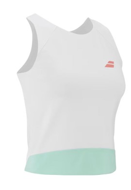 Camiseta Babolat Perf Tank Mujer blanca