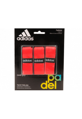 Blister Overgrips Adidas 3 Unidades rojo