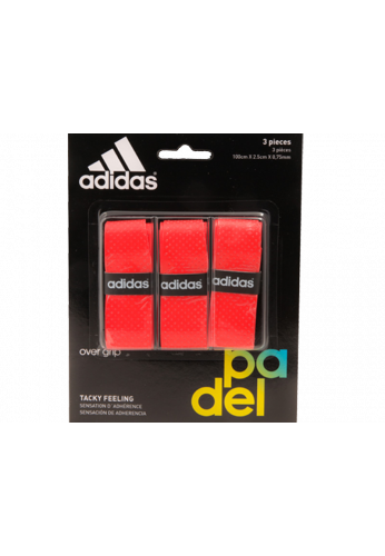 Blister Overgrips Adidas 3 Unidades rojo