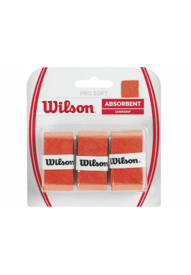 Overgrips Wilson PRO SOFT naranja Blister 3 ud