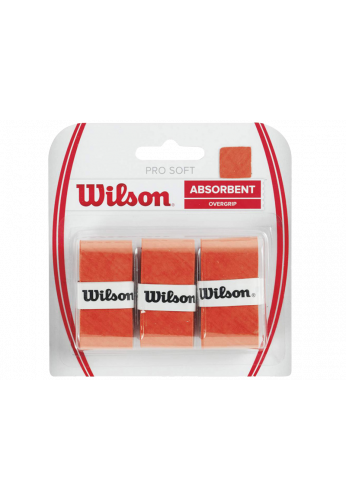 Overgrips Wilson PRO SOFT naranja Blister 3 ud