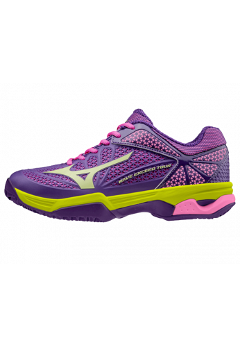 Zapatillas Mizuno WAVE EXCEED TOUR 2 moradas,verdes y rosas