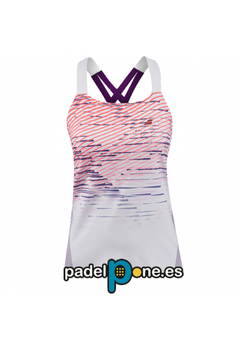 Camiseta Babolat TANK TOP PERFORMANCE W blanco/ciruela