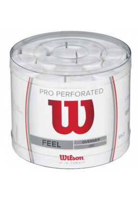 Tambor 60 Pro overgrips Wilson Perforado Blanco