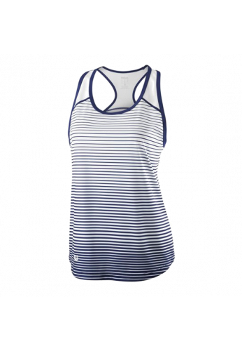 Camiseta Wilson W TEAM STRIPED TANK blue depth/white