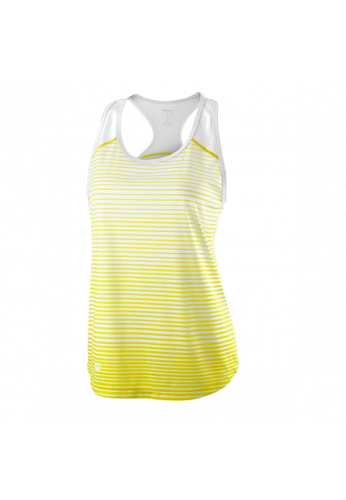 Camiseta Wilson W TEAM STRIPED TANK safety yellow/white