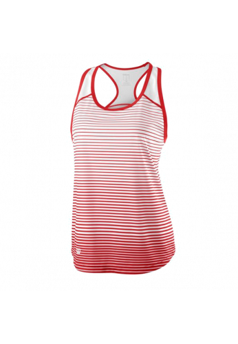 Camiseta Wilson W TEAM STRIPED TANK red/white