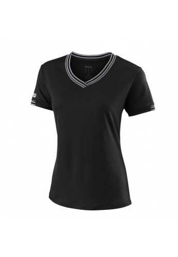 Camiseta Wilson W TEAM V-NECK black