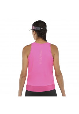 CAMISETA BULLPADEL ERDINE ROSA FLÚOR MUJER