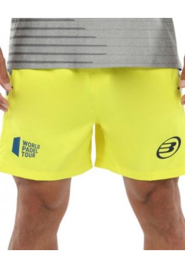 Pantalón corto Bullpadel Surfear Amarillo Azufre Flúor 