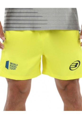 PANTALÓN CORTO BULLPADEL VETAS AMARILLO AZUFRE