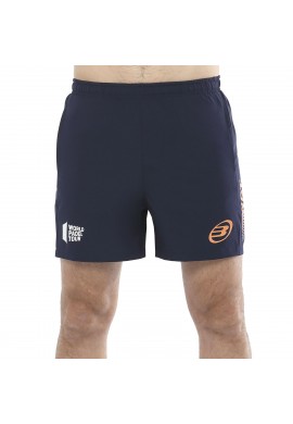 PANTALÓN CORTO BULLPADEL VETAS OCÉANO PROFUNDO NARANJA FLÚOR