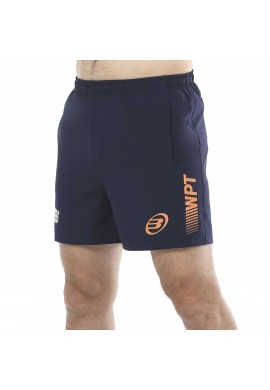 PANTALÓN CORTO BULLPADEL VETAS OCÉANO PROFUNDO NARANJA FLÚOR