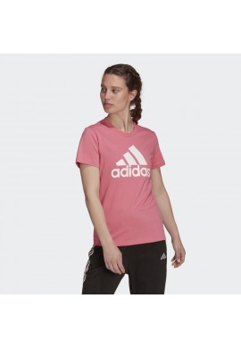 CAMISETA LOUNGEWEAR ESSENTIALS LOGO ADIDAS Rose Tone / White