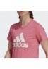 CAMISETA LOUNGEWEAR ESSENTIALS LOGO ADIDAS Rose Tone / White