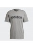 CAMISETA ADIDAS ESSENTIALS EMBROIDERED LINEAR LOGO Medium Grey Heather