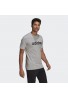 CAMISETA ADIDAS ESSENTIALS EMBROIDERED LINEAR LOGO Medium Grey Heather