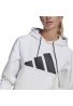 SUDADERA CON CAPUCHA ADIDAS SPORTSWEAR RELAXED DOUBLEKNIT BLANCA