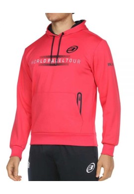 SUDADERA BULLPADEL WPT RADU CARMESI FLUOR