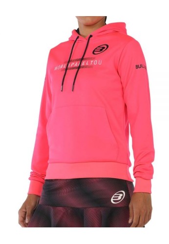 SUDADERA BULLPADEL WPT RENIEBA CARMESI MUJER