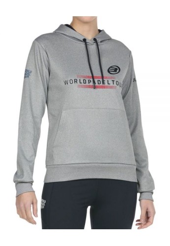 SUDADERA BULLPADEL WPT RENIEBA GRIS MEDIO VIGORE MUJER