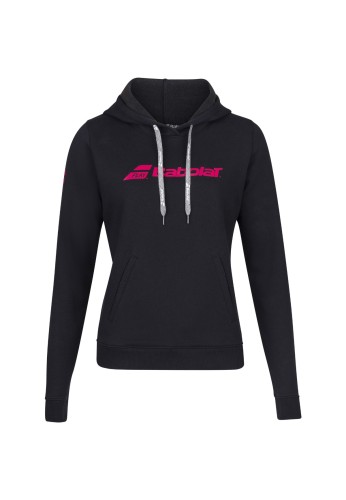 SUDADERA CON CAPUCHA BABOLAT MUJER EXERCISE NEGRA