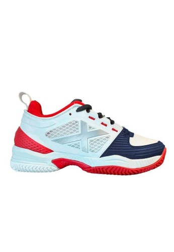 Zapatillas Munich Atomik 10 Padel Blanca/Roja/Azul