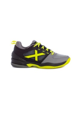 Zapatillas Padel Munich Atomik 09 Negro Gris Amarillo Fluor