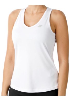 CAMISETA PADEL BABOLAT PLAY TANK TOP BLANCA