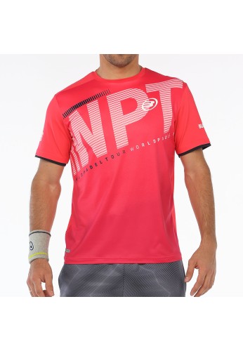 Camiseta Bullpadel WPT Riter Carmesi Fluor