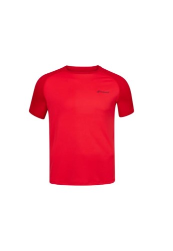 Camiseta Play Crew Neck Tee Babolat Junior Play Roja