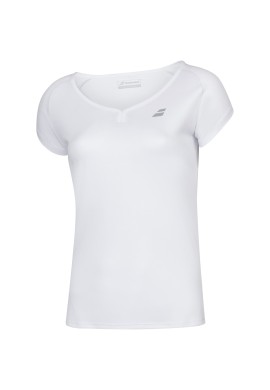 CAMISETA BABOLAT JUNIOR NIÑA PLAY BLANCA