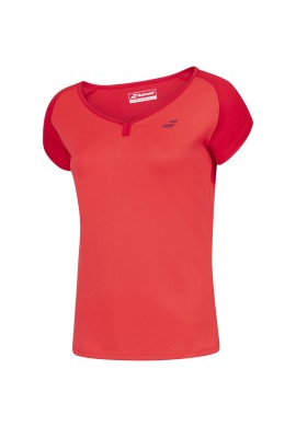 CAMISETA BABOLAT JUNIOR NIÑA PLAY ROJA